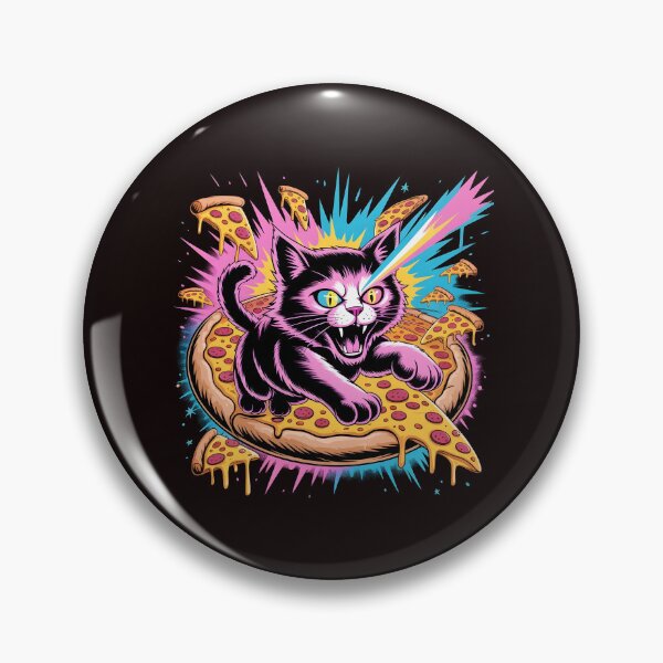 Item preview, Space Cat Pizza Cosmic Riding Kitty With Pizza Slice designed and sold by Redgiant87x.