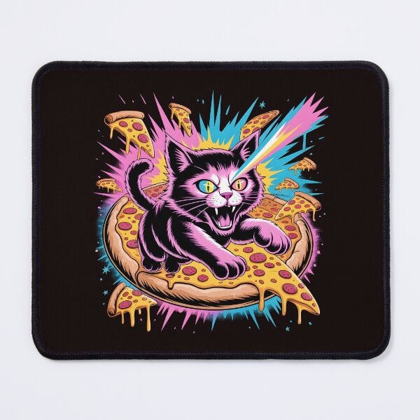Item preview, Space Cat Pizza Cosmic Riding Kitty With Pizza Slice designed and sold by Redgiant87x.