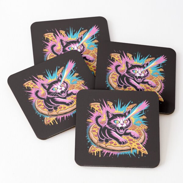 Item preview, Space Cat Pizza Cosmic Riding Kitty With Pizza Slice designed and sold by Redgiant87x.