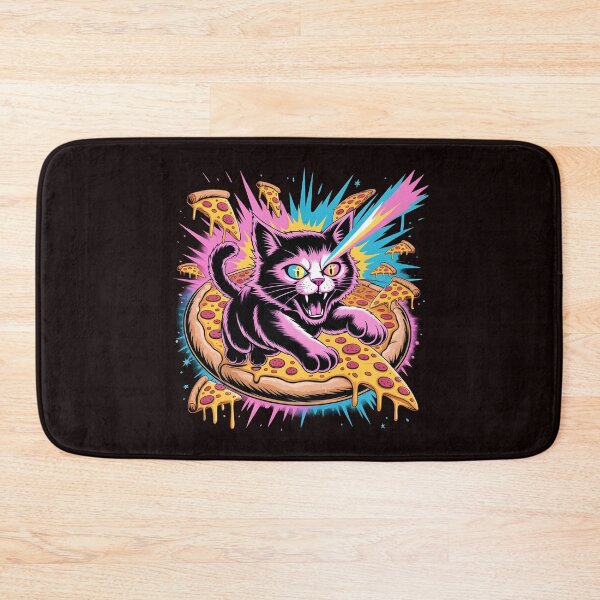Item preview, Space Cat Pizza Cosmic Riding Kitty With Pizza Slice designed and sold by Redgiant87x.