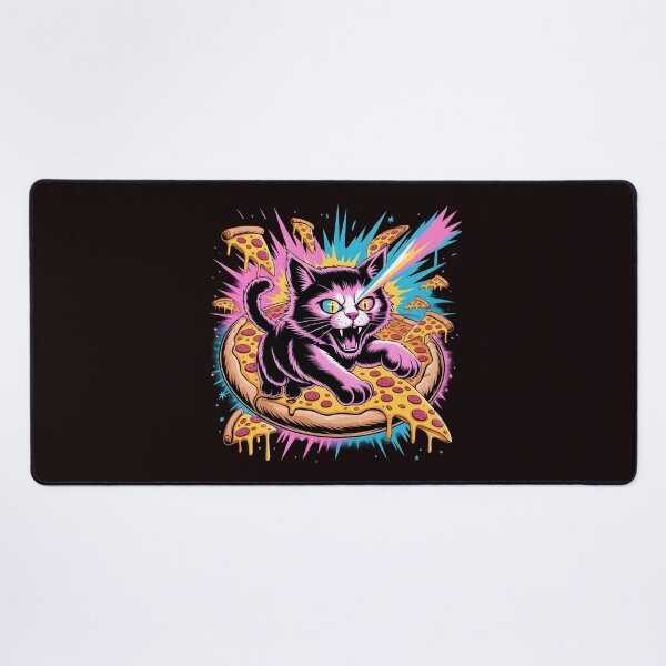 Item preview, Space Cat Pizza Cosmic Riding Kitty With Pizza Slice designed and sold by Redgiant87x.