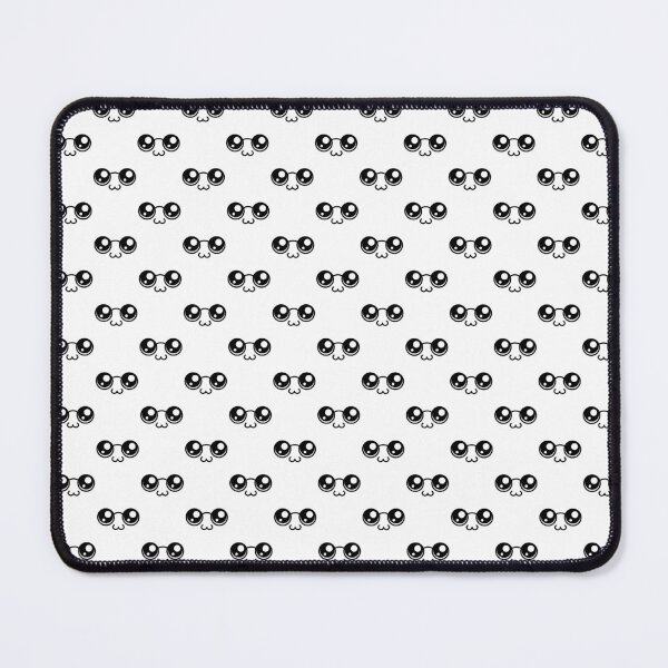 Item preview, Cute kawaii looking nerdy face pattern designed and sold by BlushyPrint.