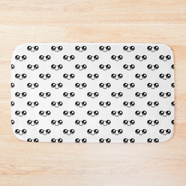 Item preview, Cute kawaii looking nerdy face pattern designed and sold by BlushyPrint.