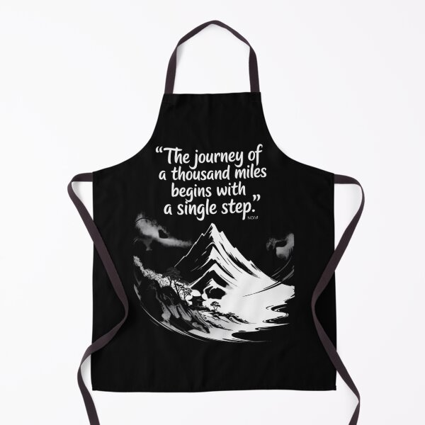 Item preview, Journey Thousand Miles Japanese Mountain Wisdom Quote T-Shirt designed and sold by DarylWelsh2024.