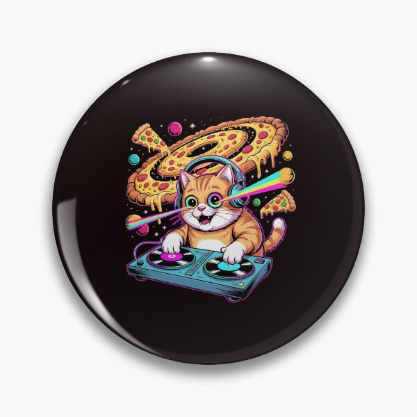 Item preview, Space Cat Pizza Retro Galaxy Rainbow Cat  designed and sold by Redgiant87x.