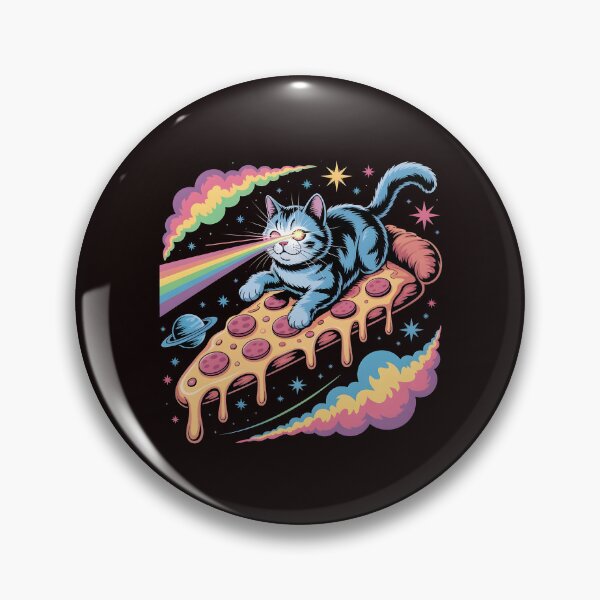 Item preview, Space Cat Pizza Laser Eyes Kitty Galaxy Food  designed and sold by Redgiant87x.