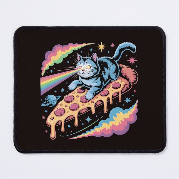 Item preview, Space Cat Pizza Laser Eyes Kitty Galaxy Food designed and sold by Redgiant87x.