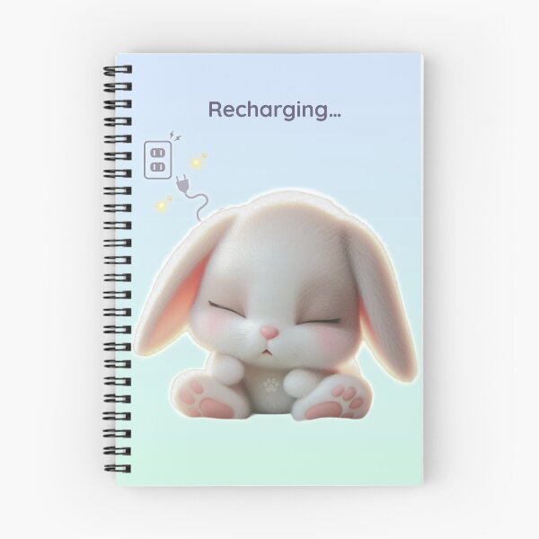 Item preview, Recharging Bunny – Cute Low Energy Rabbit USB Design designed and sold by lunadesignsmoon.