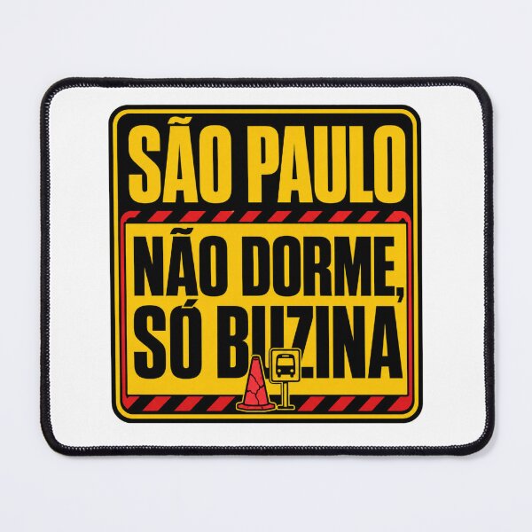 Item preview, São Paulo Não Dorme Só Buzina Traffic Humor designed and sold by POD DYNASTY | Original Print On Demand T-Shirt Graphics.