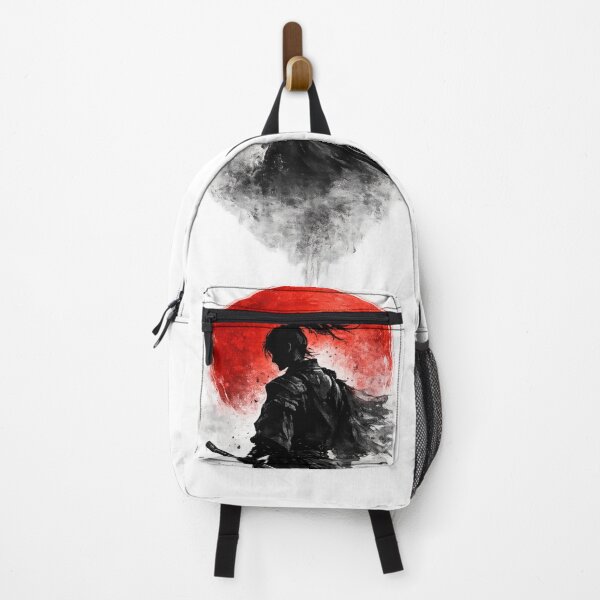 Item preview, Samurai Red Moon Minimalist Art designed and sold by PrintWearables.