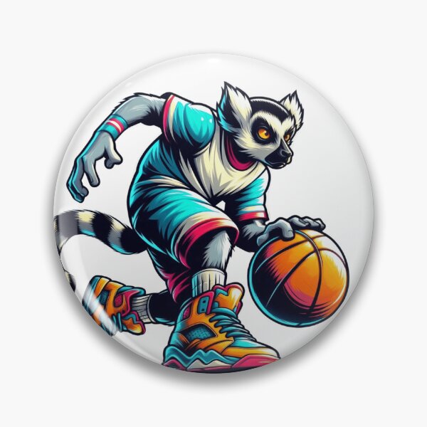 Item preview, Basketball Lemur – Playful Sports Animal Art designed and sold by Dogandesighn.