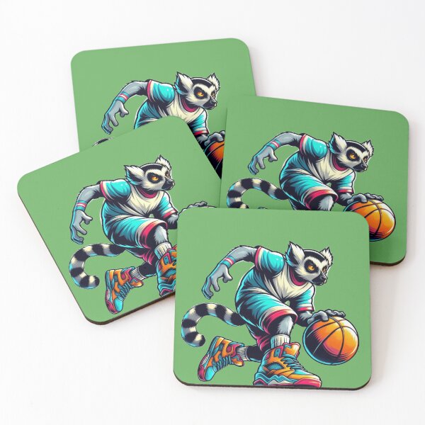 Item preview, Basketball Lemur – Playful Sports Animal Art designed and sold by Dogandesighn.