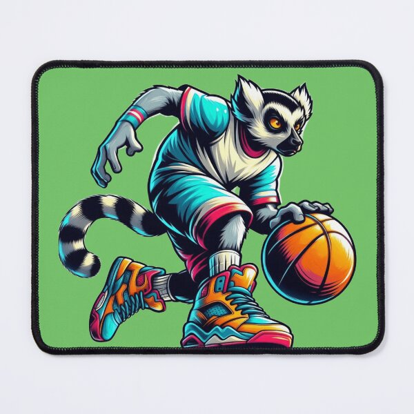 Item preview, Basketball Lemur – Playful Sports Animal Art designed and sold by Dogandesighn.