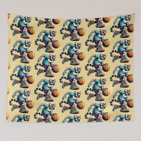 Item preview, Basketball Lemur – Playful Sports Animal Art designed and sold by Dogandesighn.