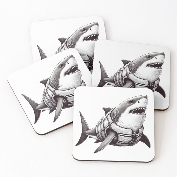 Item preview, Lifeguard Shark designed and sold by heptenart.