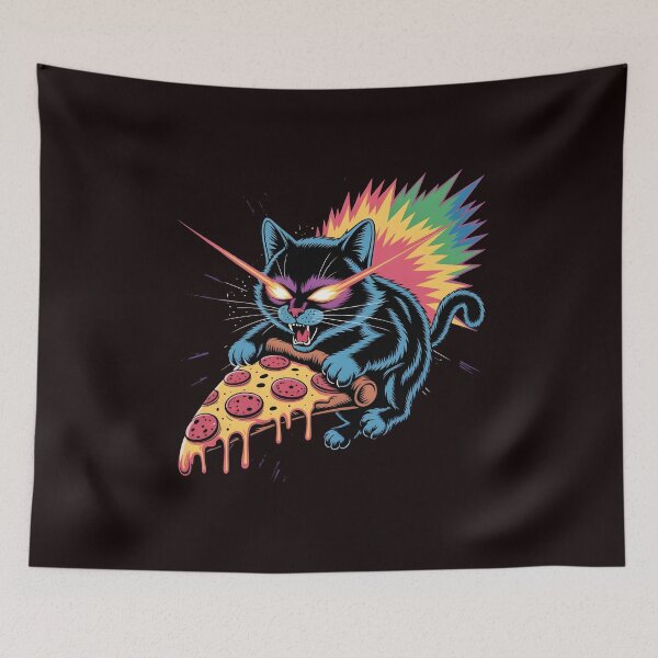 Item preview, Space Cat Pizza Cute Kitty In Space With Pizza designed and sold by Redgiant87x.