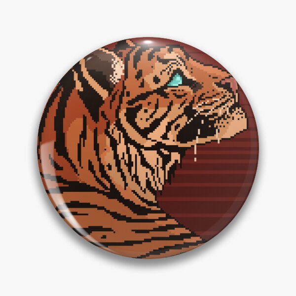 Item preview, Pixel Art Paint Tiger designed and sold by spicynoodleart.