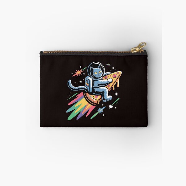 Item preview, Space Cat Pizza Galaxy Kitty Riding Through Space designed and sold by Redgiant87x.