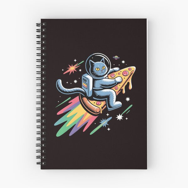 Item preview, Space Cat Pizza Galaxy Kitty Riding Through Space designed and sold by Redgiant87x.