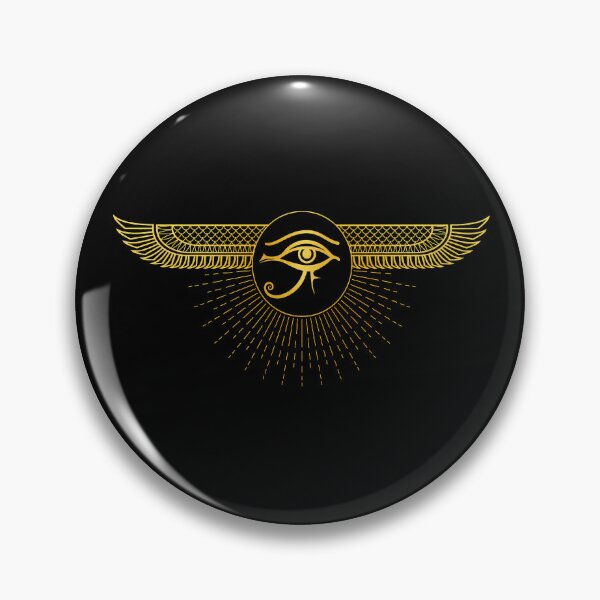 Item preview, Golden Winged Eye of Horus Sunburst designed and sold by Ahmed-G-Designs.
