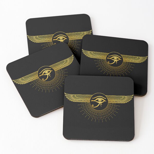 Item preview, Golden Winged Eye of Horus Sunburst designed and sold by Ahmed-G-Designs.