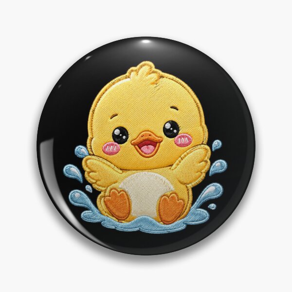Item preview, Kawaii Baby Duck Embroidery Patch Cute Chibi designed and sold by ColorSplash123.