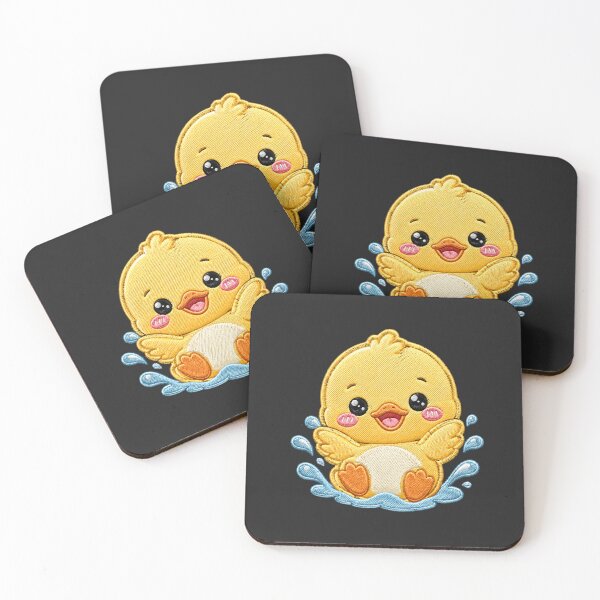 Item preview, Kawaii Baby Duck Embroidery Patch Cute Chibi designed and sold by ColorSplash123.