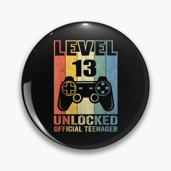 Item preview, Official Teenager 13th Birthday Gift Level 13 Unlocked designed and sold by JanetteNWillis.