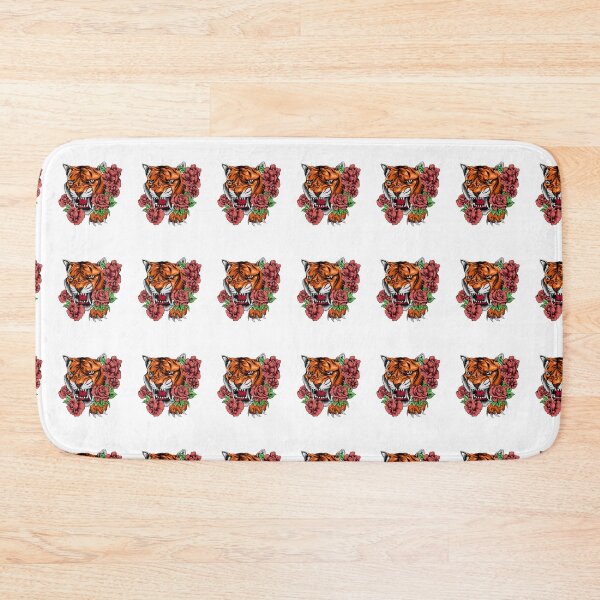 Item preview, Tiger Head With Roses  designed and sold by AchraffPrint.