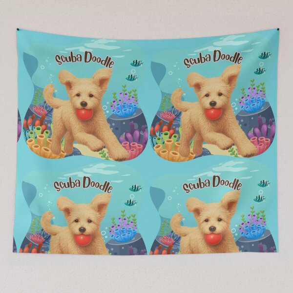 Item preview, Scuba Doodle Daisy - underwater fetch designed and sold by Doodles Down South.