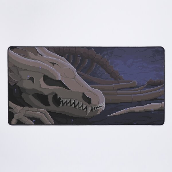 Item preview, Skeleton Dragon Pixel Art designed and sold by spicynoodleart.