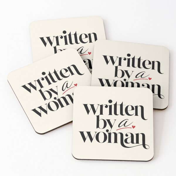 Item preview, Written by a Woman Minimalist Feminist Typography Design designed and sold by TheStephanieRome.
