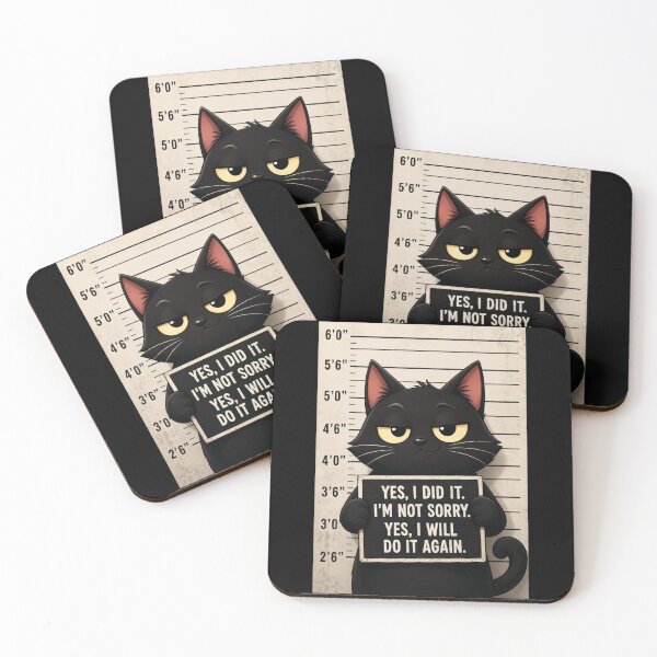 Item preview, Fugitive Manga Black Cat Mugshot designed and sold by digitalbitcraft.