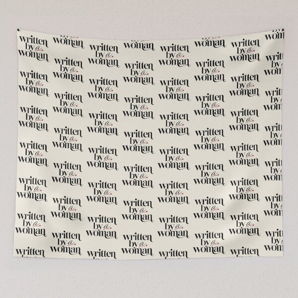 Item preview, Written by a Woman Minimalist Feminist Typography Design designed and sold by TheStephanieRome.