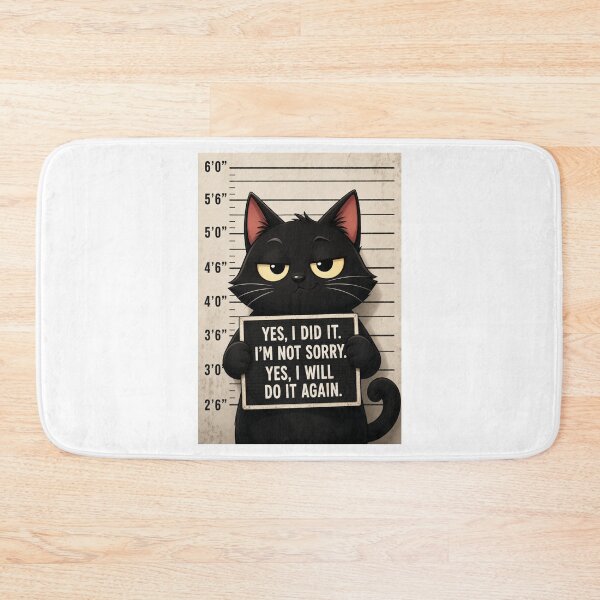 Item preview, Fugitive Manga Black Cat Mugshot designed and sold by digitalbitcraft.