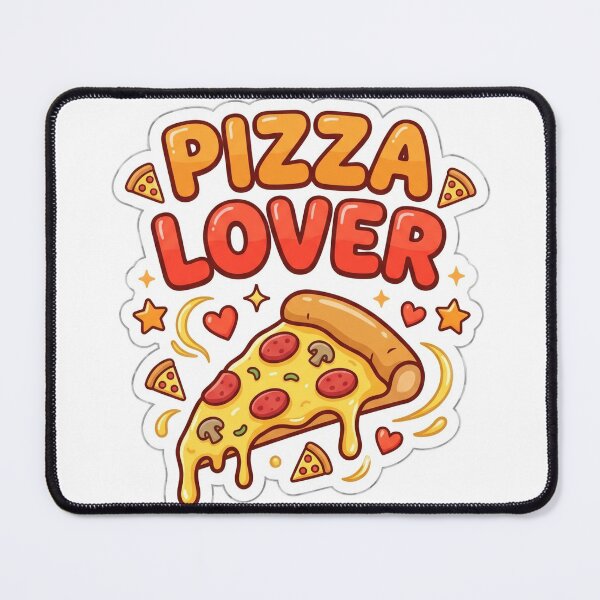 Item preview, Pizza Lover Funny Food Sticker designed and sold by Alexrtr.