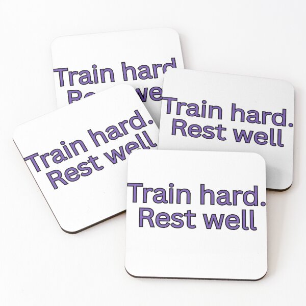 Item preview, Train hard. Rest well-gym quote designed and sold by HustlersShop77.