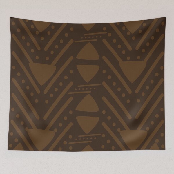 Item preview, Traditional Bogolan Pattern from Mali - Chic Ethnic Art designed and sold by Wolagno.