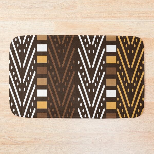 Item preview, Traditional Bogolan Pattern from Mali - Chic Ethnic Art designed and sold by Wolagno.
