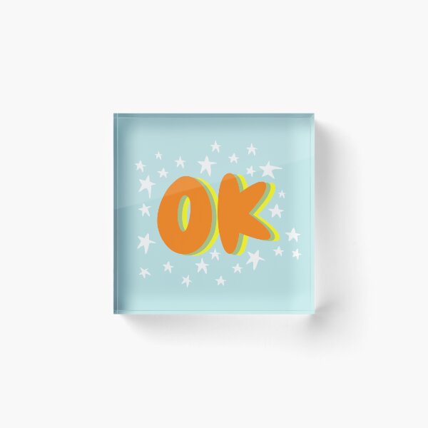Item preview, Retro Groovy Stars OK Lettering designed and sold by nineFlorals.