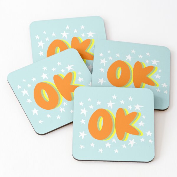 Item preview, Retro Groovy Stars OK Lettering designed and sold by nineFlorals.