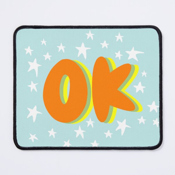 Item preview, Retro Groovy Stars OK Lettering designed and sold by nineFlorals.
