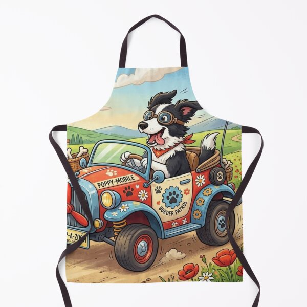 Item preview, Border Collie dog in the car designed and sold by ArtStyleTetka.