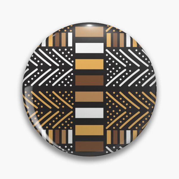 Item preview, Traditional Bogolan Pattern from Mali - Chic Ethnic Art designed and sold by Wolagno.