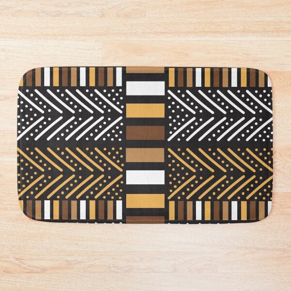 Item preview, Traditional Bogolan Pattern from Mali - Chic Ethnic Art designed and sold by Wolagno.