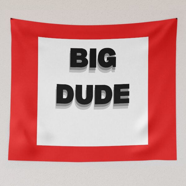 Item preview, BIG DUDE - Bold Shadow Typography designed and sold by VibeCheckVault.