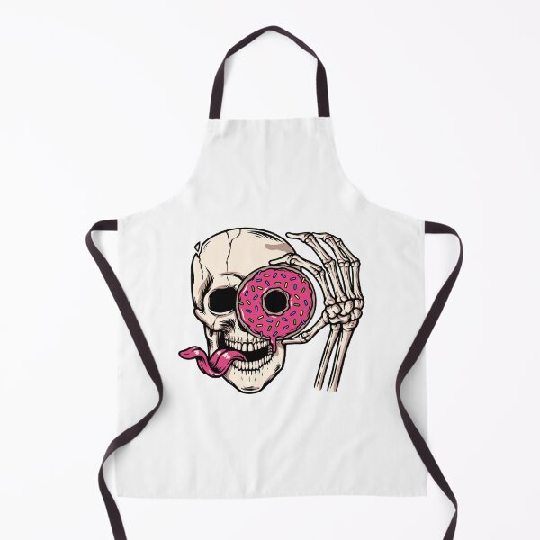 Item preview, Funny Skeleton Holding Pink Donut designed and sold by AchraffPrint.