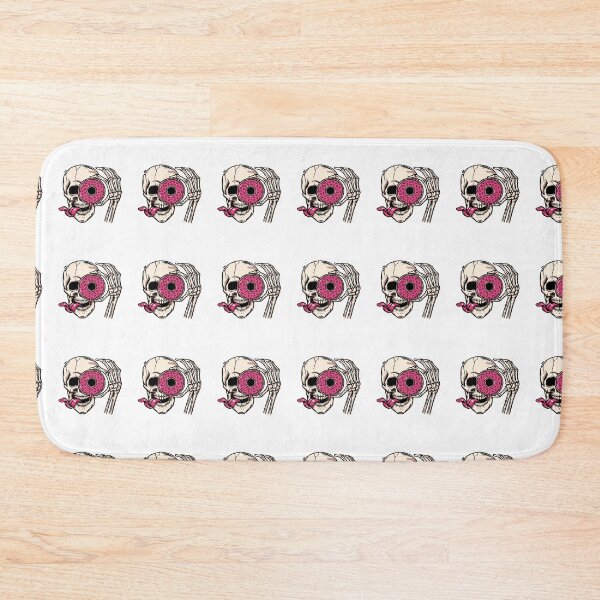 Item preview, Funny Skeleton Holding Pink Donut designed and sold by AchraffPrint.