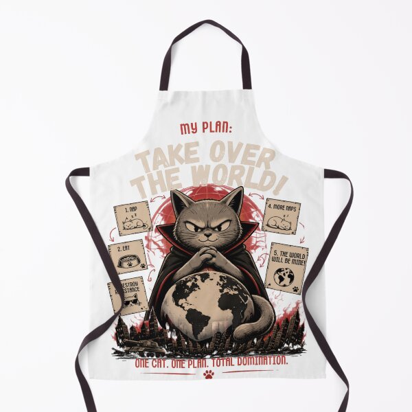 Item preview, Take Over The World Evil Cat Design designed and sold by Rightstudio1.