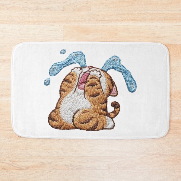 Item preview, Chibi Cat "Crying" Embroidery designed and sold by LiuTiuuu.